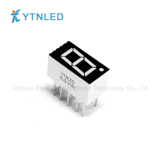 0.36英寸1位数码管共阴共阳红橙黄绿翠绿蓝白色ELS-3161AS,BS,AG,BG,AO,BO,AY,BY,AGG,BGG