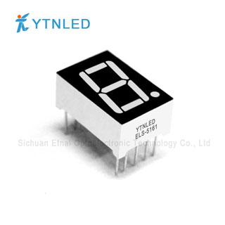 0.56英寸1位数码管共阴共阳红橙黄绿翠绿蓝白色ELS-5161AS,BS,AG,BG,AO,BO,AY,BY,AGG,BGG